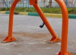 Парковочный блокиратор "Эконом" оранжевый парковочный блокатор