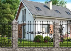 Кованый забор МПТ 15-02 с лозой Кованый забор МПТ 15-02 с лозой